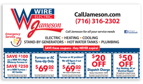 Jameson Electric Heating Air Conditioning Coupons 2016